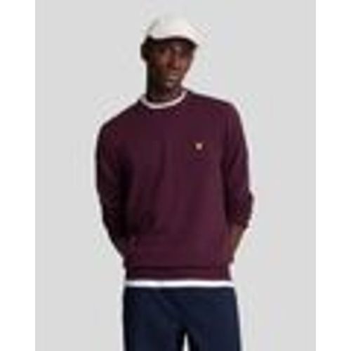 Maglione KN2110V MERINO CREW JUMPER-Z562 BURGUNDY - Lyle & Scott - Modalova