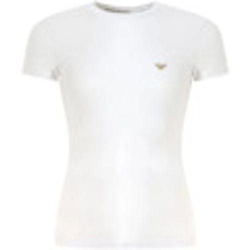 T-shirt T-shirt bianca con mini logo per uomo - Emporio Armani - Modalova