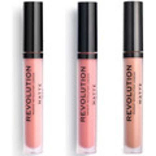 Gloss Set of 3 Matte Lip Glosses - 113 Heart Race / 114 White - Makeup Revolution - Modalova