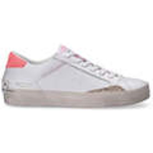 Sneakers basse Distressed Champagne Rosè bianca - Crime London - Modalova