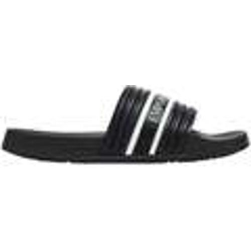 Ciabatte Logo Tape Slides Black/White - Emporio Armani - Modalova