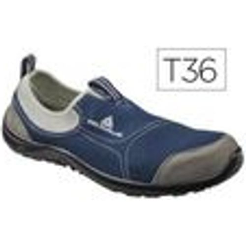 Zapatos de seguridad deltaplus de poliester y algodon con plantilla y puntera - color azul marino talla 36 - DELTA PLUS - Modalova