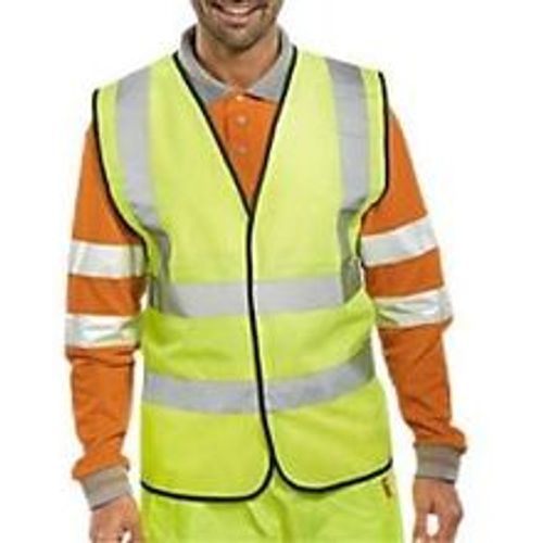 B Seen Hi-Vis Weste Hohe Sichtbarkeit 4XL Gelb - Fashion24 DE - Modalova