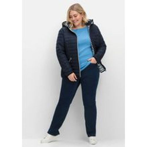 Große Größen: Gerade Jeans mit REPREVE® recycled Polyesterfasern, dark blue Denim, Gr.42 - sheego - Modalova