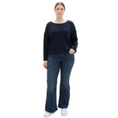 Große Größen: Bootcut Jeans in Used-Optik, blue Denim, Gr.44 - Tom Tailor - Modalova