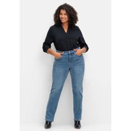 Große Größen: Gerade Stretch-Jeans mit Bodyforming-Effekt, blue Denim, Gr.28 - sheego - Modalova