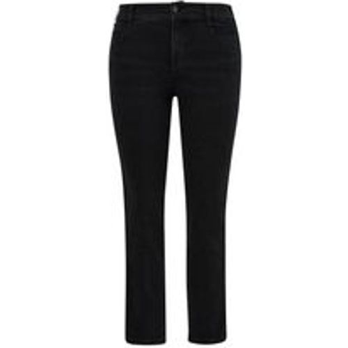 Große Größen: Schmale Jeans mit kontrastfarbener Seitennaht, black Denim, Gr.52 - Triangle - Modalova