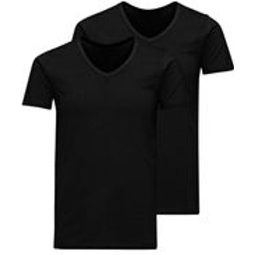 JACBASIC V-NECK TEE 2PK Herren T-Shirt - jack & jones - Modalova