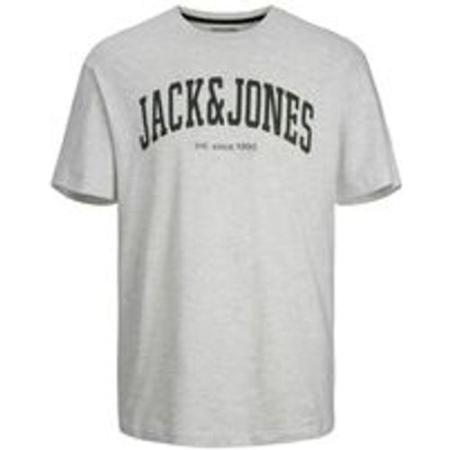 T-Shirt JJEJOSH in white melange, Gr.128 - jack & jones - Modalova