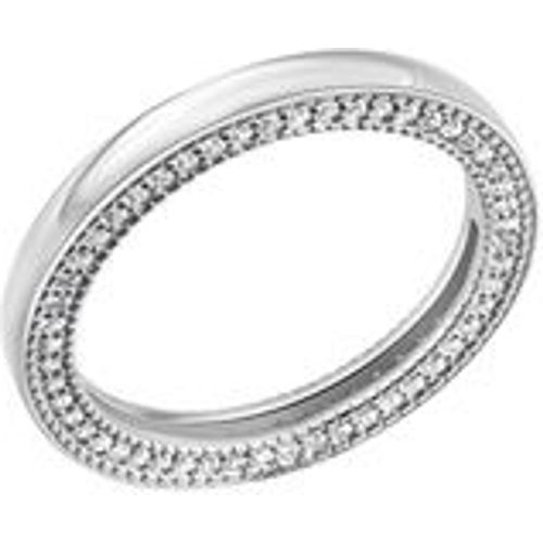 Silber Ring 925/- Sterling Silber Zirkonia weiß Glänzend (Größe: 060 (19,1)) - Celesta - Modalova