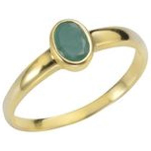 F Ring 375/- Gold Smaragd grün Glänzend (Größe: 052 (16,6)) - Fashion24 DE - Modalova