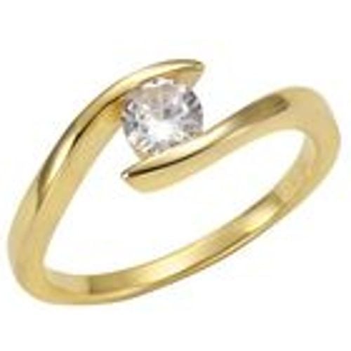 F Ring 925/- Sterling Silber Zirkonia weiß Glänzend (Größe: 058 (18,5)) - Fashion24 DE - Modalova
