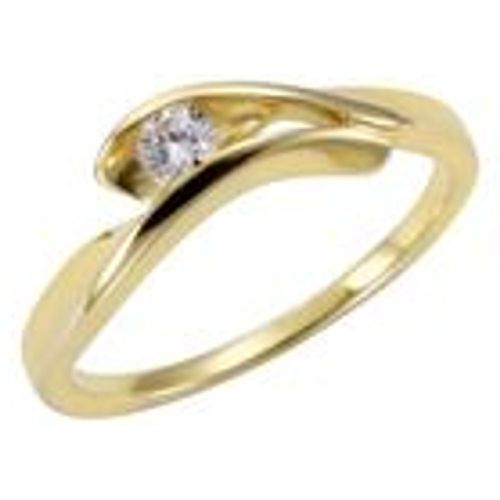 F Ring 333/- Gold Zirkonia weiß Glänzend (Größe: 052 (16,6)) - Fashion24 DE - Modalova
