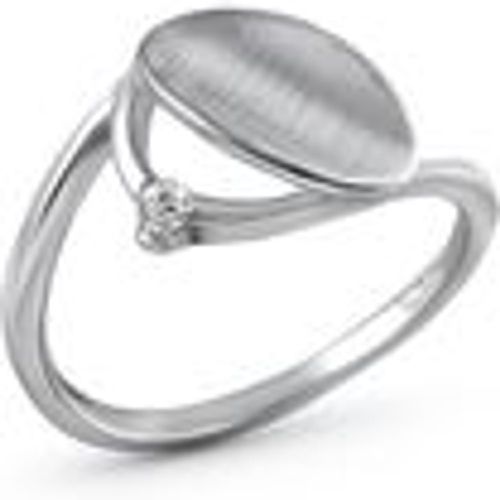 F Ring 925/- Sterling Silber Zirkonia Matt/Glanz (Größe: 052 (16,6)) - Fashion24 DE - Modalova
