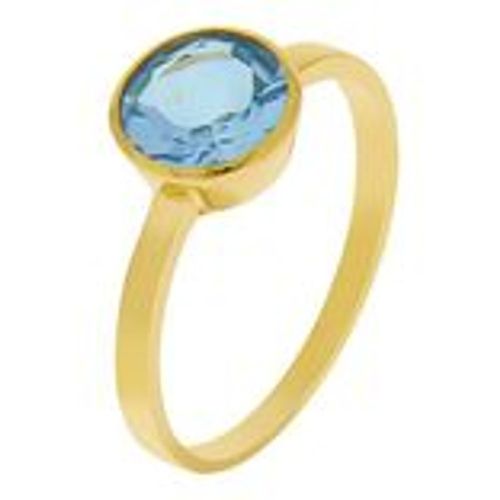 Fascination by Ellen K. Ring 375/- Gold Blautopas beh. blau Glänzend (Größe: 052 (16,6)) - Diamonds by Ellen K. - Modalova