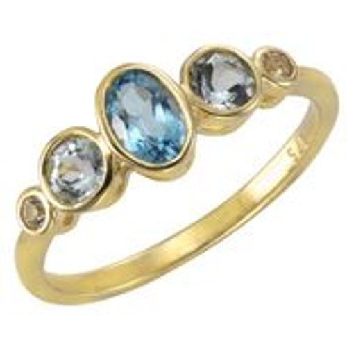F Ring 375/- Gold blau Glänzend (Größe: 052 (16,6)) - Fashion24 DE - Modalova