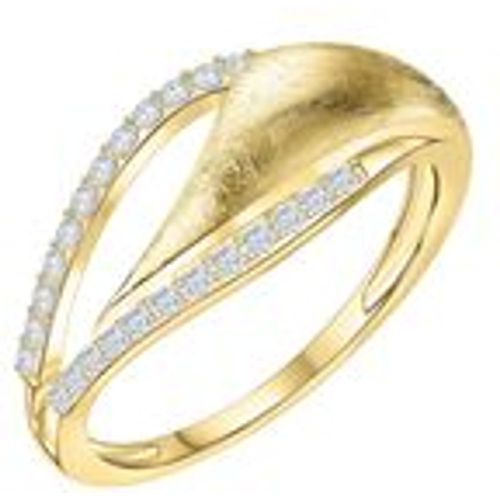 Fascination by Ellen K. Ring 585 Gold bicolor Zirkonia weiß - Diamonds by Ellen K. - Modalova