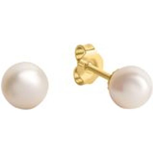 Ohrringe Gold 585 Perle weiß 5,5-6mm - OROLINO - Modalova