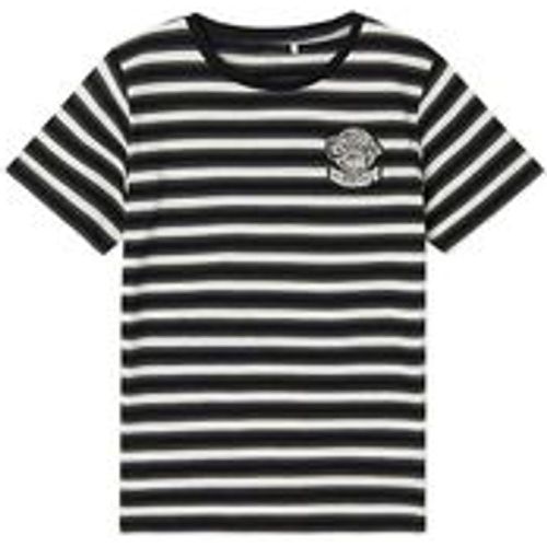 T-Shirt NKMDALOVAN COLLEGE CHAMPS gestreift in black, Gr.122/128 - name it - Modalova
