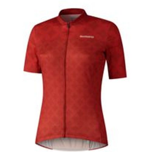 W's MIZUKI Short Sleeve Jersey, Red - Shimano - Modalova