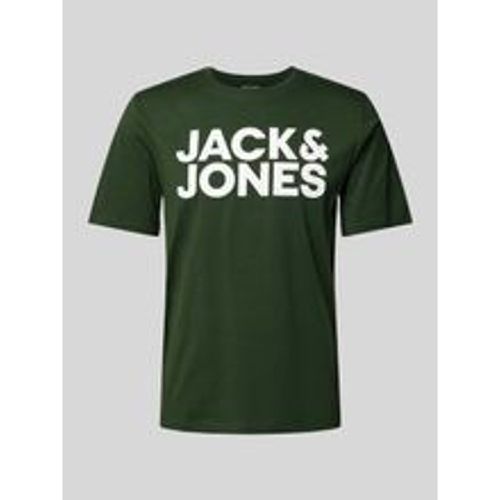 T-Shirt mit Label-Print Modell 'CORP' - jack & jones - Modalova