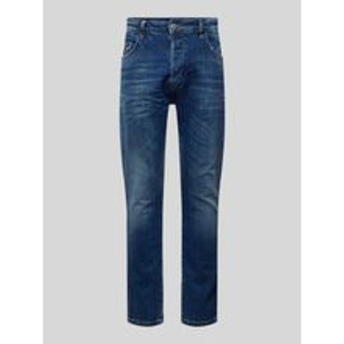 Slim Fit Jeans im 5-Pocket-Design Modell 'Fredo' - ER Elias Rumelis - Modalova