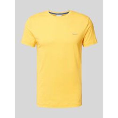 T-Shirt mit Label-Stitching - Gant - Modalova