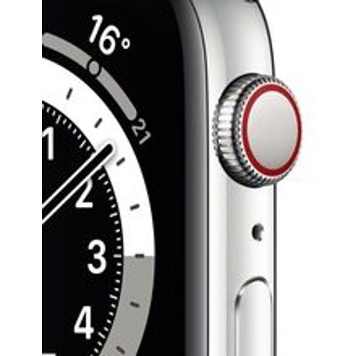Watch (Series 6) 2020 GPS 44 mm - Aluminium Silber - Sportarmband Schwarz - Apple - Modalova