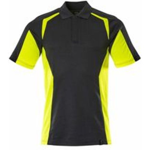 Polo-Shirt, moderne Passform Polo-shirt Gr. 2XL, schwarz/hi-vis gelb - Mascot - Modalova