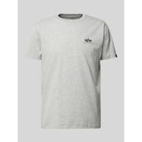 T-Shirt mit Label-Print Modell 'BASIC' - alpha industries - Modalova