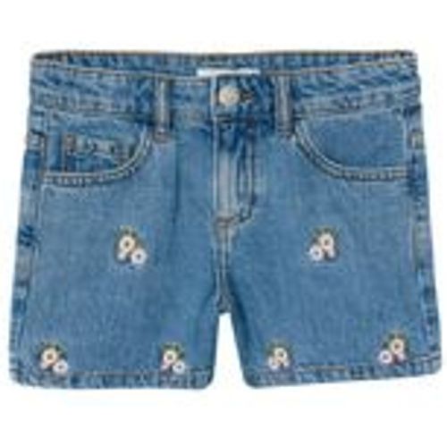 Jeans-Shorts NKFBELLA 3674-BE FLOWERS in medium blue denim, Gr.122 - name it - Modalova
