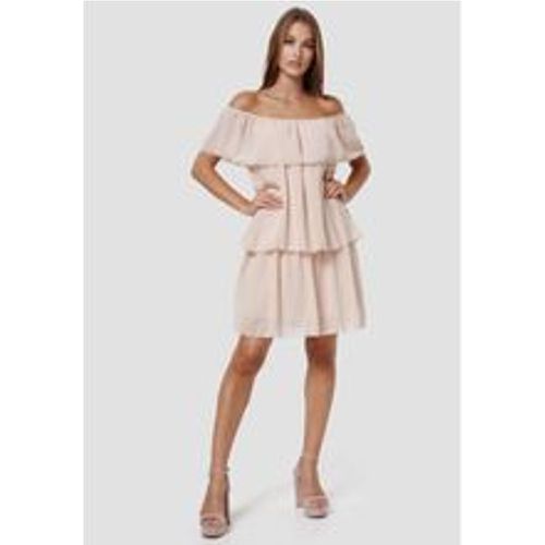 RAYSHYNE Damen Minikleid Elegantes Schulterfreies Chiffon Overlay Midi Kleid in Einheitsgröße RS03 - Fashion24 DE - Modalova