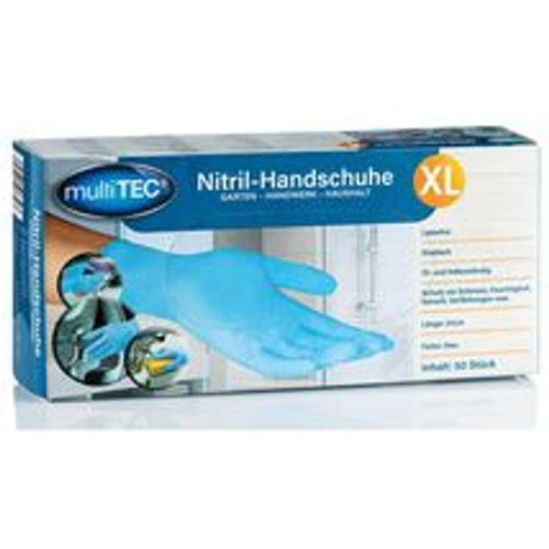 Multitec Nitril-Einweghandschuhe, Blau, Größe XL - 50er-Pack - Fashion24 DE - Modalova