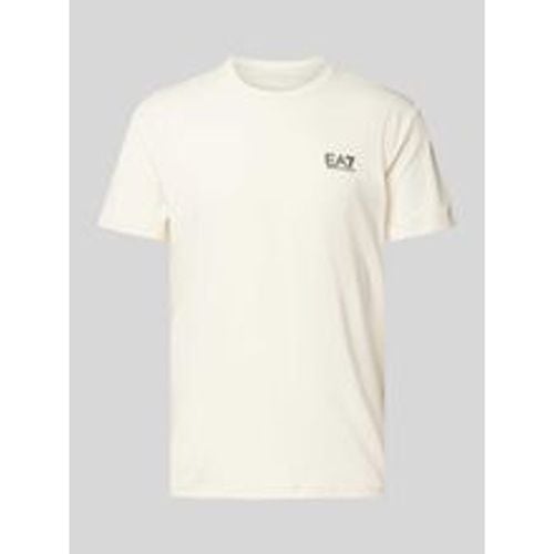 T-Shirt mit Label-Print - EA7 Emporio Armani - Modalova