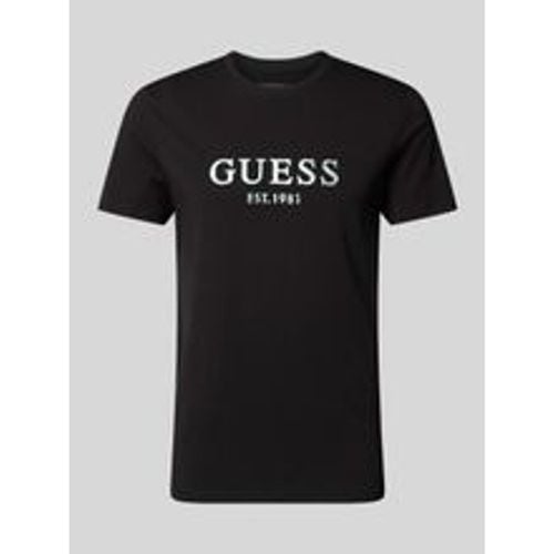 T-Shirt mit Label-Print - Guess - Modalova