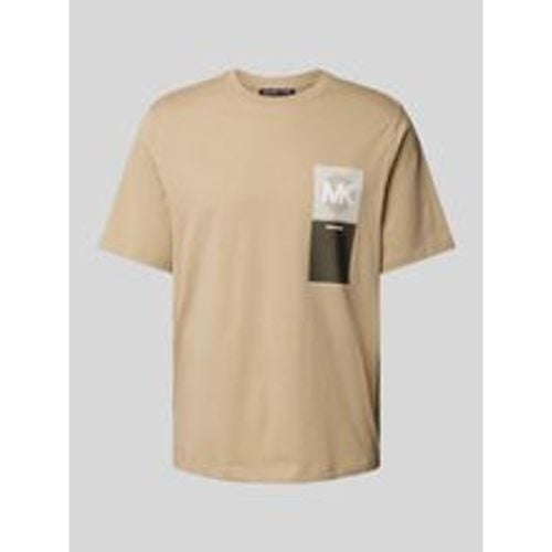 T-Shirt mit Label-Print Modell 'MK BEACON' - Michael Kors - Modalova