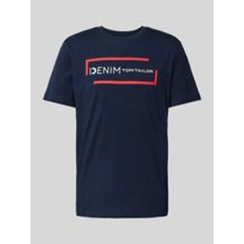 T-Shirt mit Rundhalsausschnitt - Tom Tailor Denim - Modalova