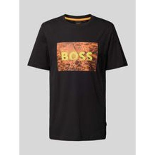 T-Shirt mit Motiv-Print - Boss Orange - Modalova