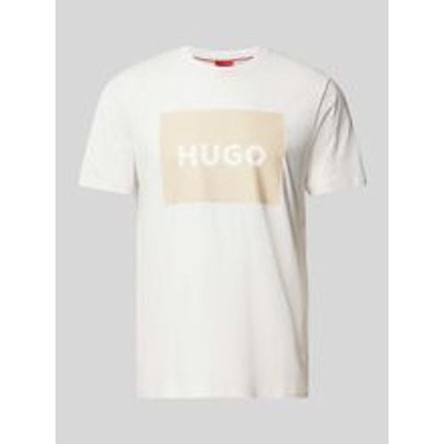 T-Shirt mit Label-Print Modell 'DULIVE' - HUGO - Modalova