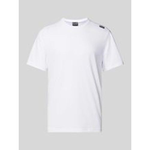 T-Shirt mit Label-Patch - EA7 Emporio Armani - Modalova