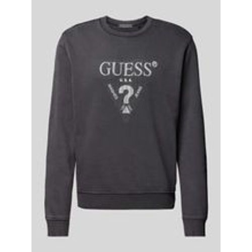 Sweatshirt mit Label-Print Modell 'TREATED' - Guess - Modalova