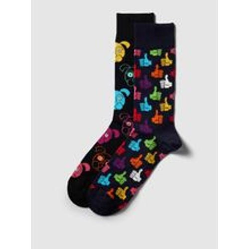 Socken mit Allover-Muster im 2er-Pack - Happy Socks - Modalova