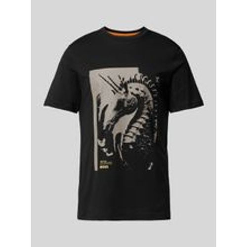 T-Shirt mit Motiv-Print - Boss Orange - Modalova