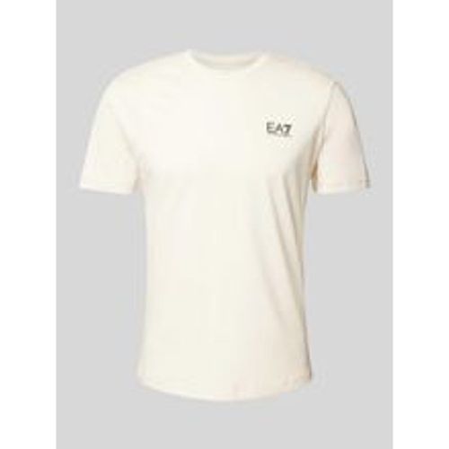 T-Shirt mit Label-Print - EA7 Emporio Armani - Modalova