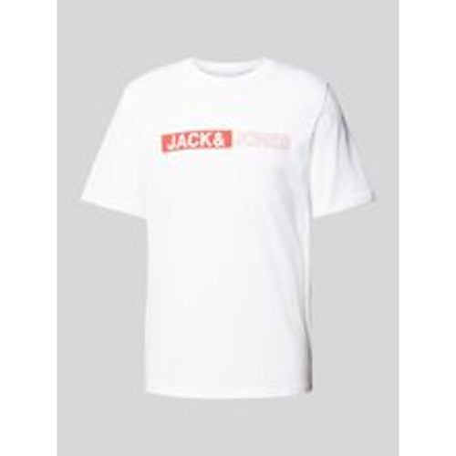 T-Shirt mit Label-Print Modell 'CONEO' - jack & jones - Modalova