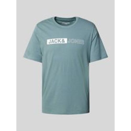 T-Shirt mit Label-Print Modell 'CONEO' - jack & jones - Modalova