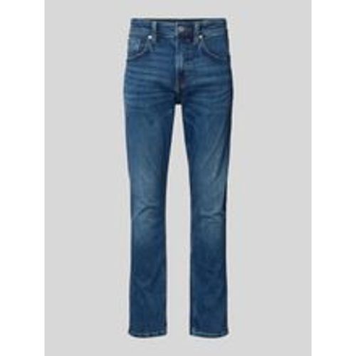 Tapered Leg High-Waist-Jeans mit Kontrastnähten Modell 'MAURO' - s.Oliver BLACK LABEL - Modalova