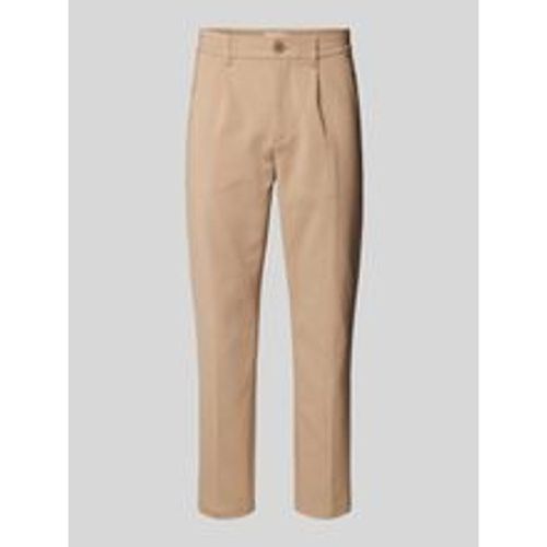 Regular Fit Stoffhose mit Bundfalten Modell 'Marc' - casual friday - Modalova