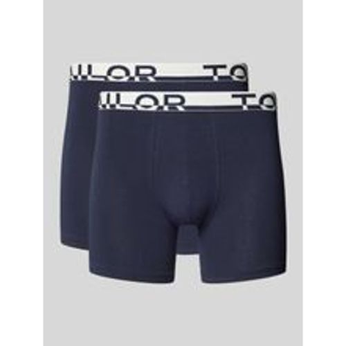 Slim Fit Trunks mit Label-Schriftzug am Bund - Tom Tailor - Modalova