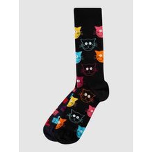 Socken mit Allover-Muster im 2er-Pack Modell 'Classic Cat' - Happy Socks - Modalova